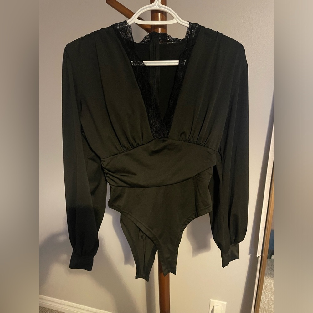 Deep V body suit
